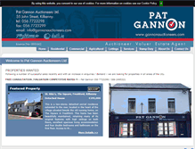 Tablet Screenshot of gannonauctioneers.com